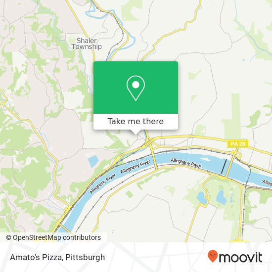 Mapa de Amato's Pizza