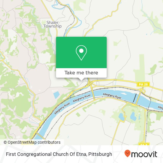 First Congregational Church Of Etna map