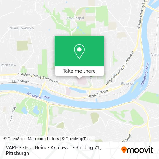 Mapa de VAPHS - H.J. Heinz - Aspinwall - Building 71
