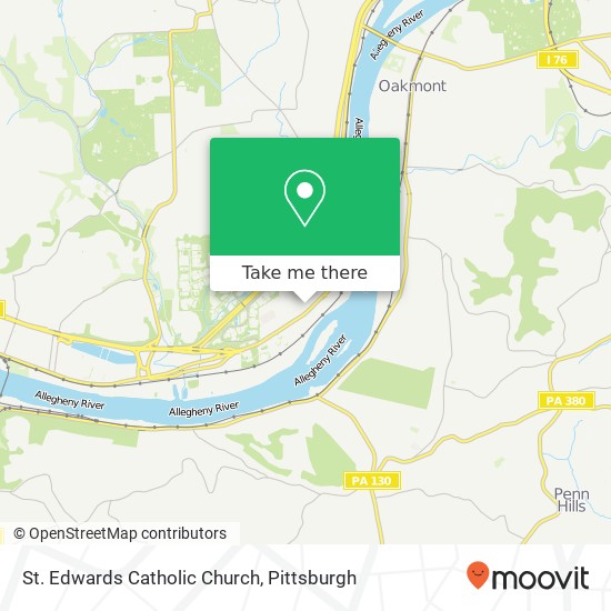 St. Edwards Catholic Church map