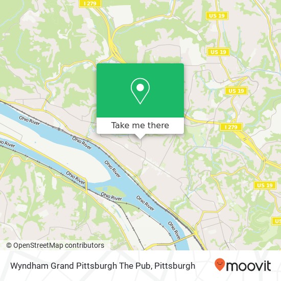 Mapa de Wyndham Grand Pittsburgh The Pub