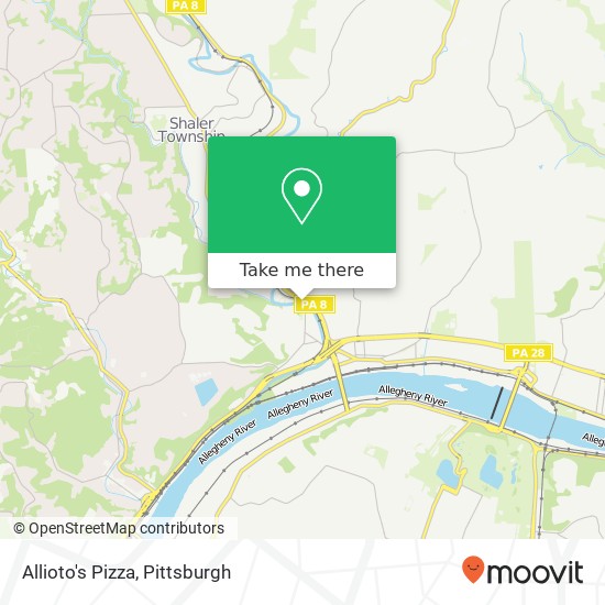 Mapa de Allioto's Pizza