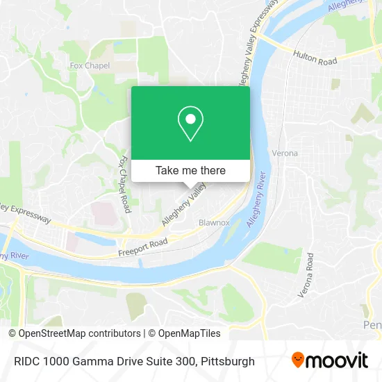 RIDC 1000 Gamma Drive Suite 300 map