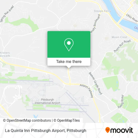 La Quinta Inn Pittsburgh Airport map