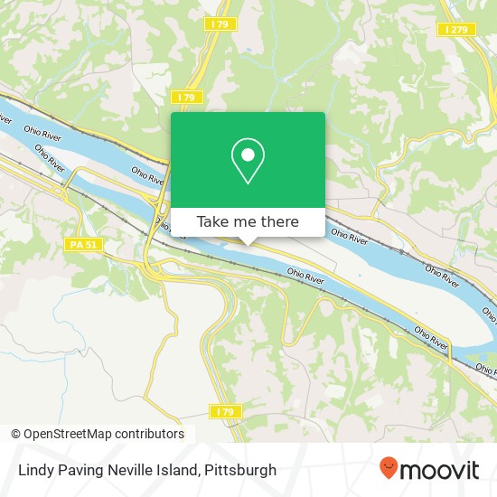 Lindy Paving Neville Island map