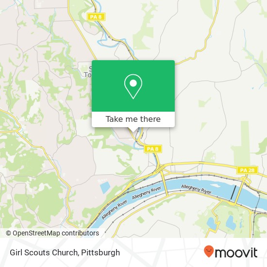 Girl Scouts Church map