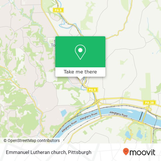 Mapa de Emmanuel Lutheran church