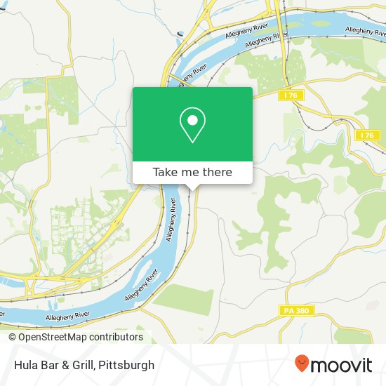 Mapa de Hula Bar & Grill