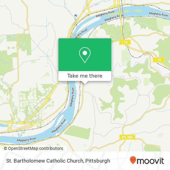 St. Bartholomew Catholic Church map