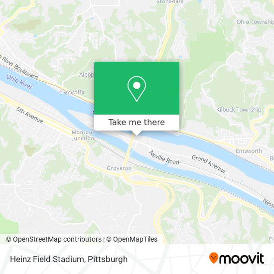 Mapa de Heinz Field Stadium