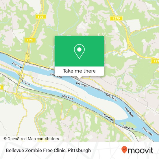 Mapa de Bellevue Zombie Free Clinic