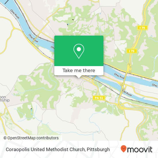 Mapa de Coraopolis United Methodist Church