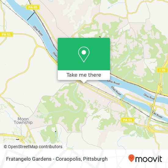 Mapa de Fratangelo Gardens - Coraopolis