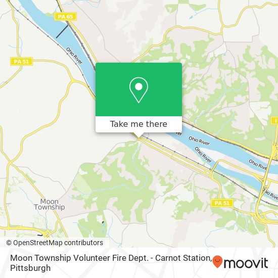 Mapa de Moon Township Volunteer Fire Dept. - Carnot Station