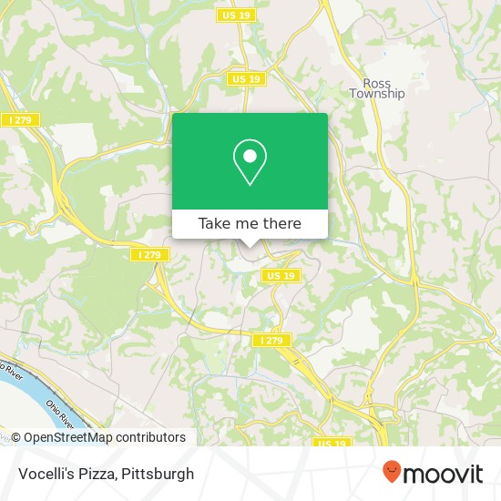 Mapa de Vocelli's Pizza