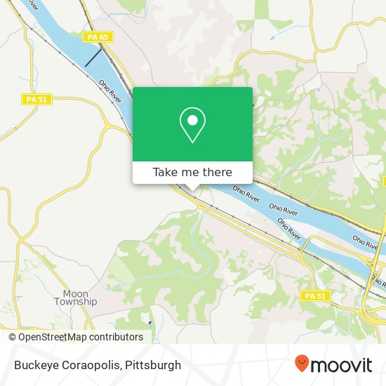 Buckeye Coraopolis map