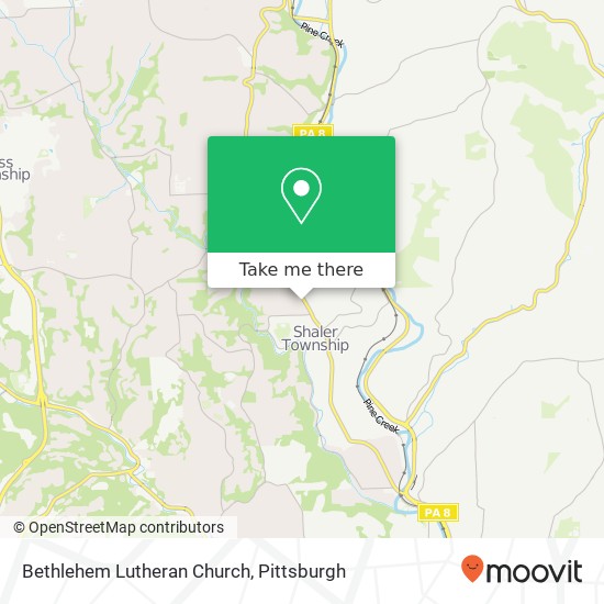 Bethlehem Lutheran Church map