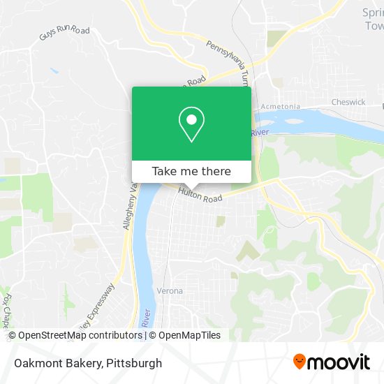 Oakmont Bakery map