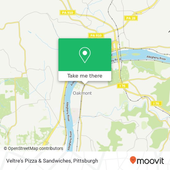 Veltre's Pizza & Sandwiches map