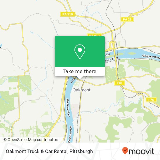 Mapa de Oakmont Truck & Car Rental