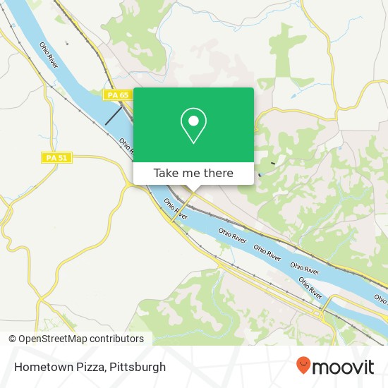 Hometown Pizza map