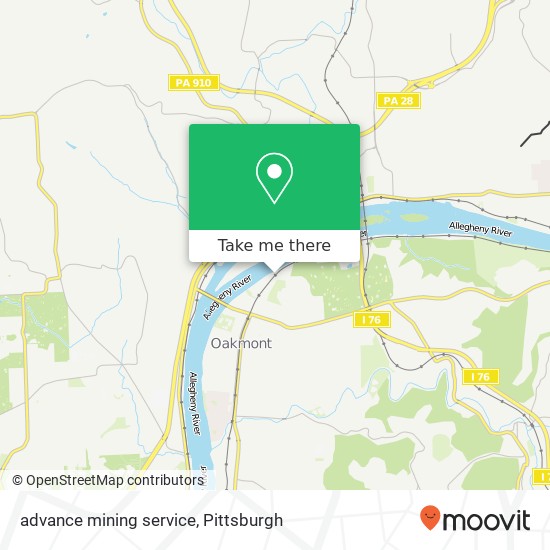 Mapa de advance mining service