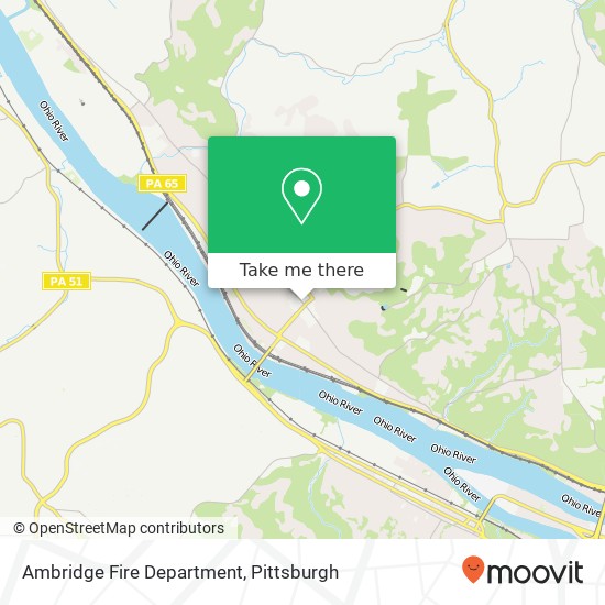 Ambridge Fire Department map