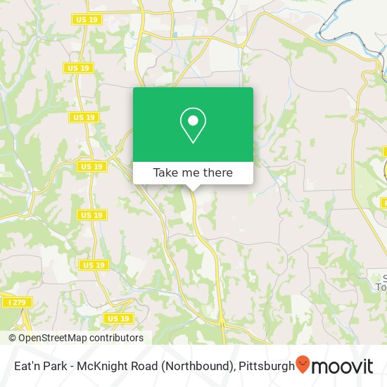 Eat'n Park - McKnight Road (Northbound) map