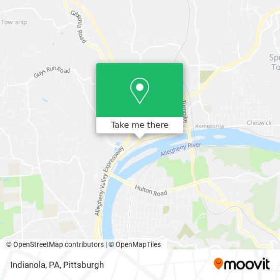 Mapa de Indianola, PA