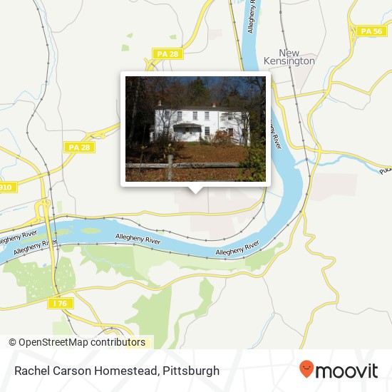 Mapa de Rachel Carson Homestead