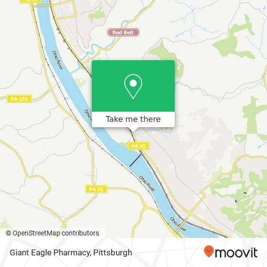 Giant Eagle Pharmacy map
