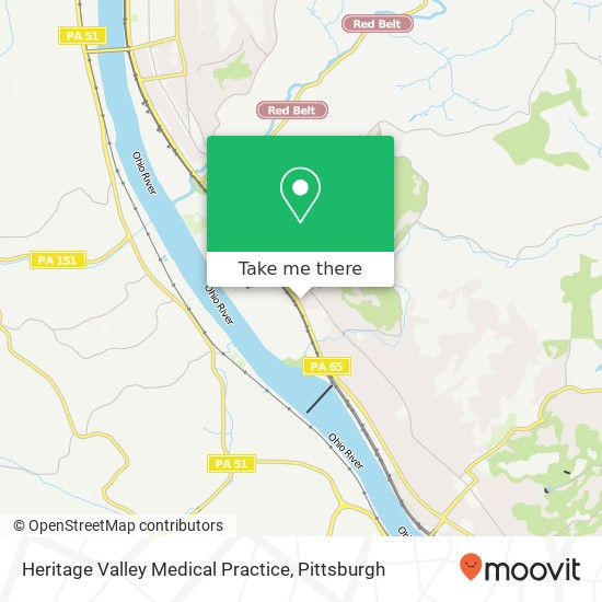 Mapa de Heritage Valley Medical Practice