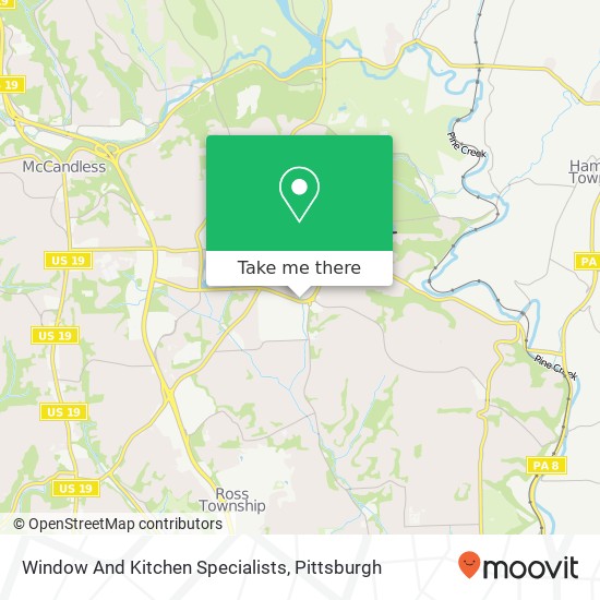 Window And Kitchen Specialists map