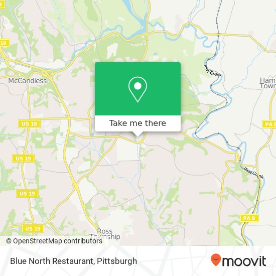 Blue North Restaurant map