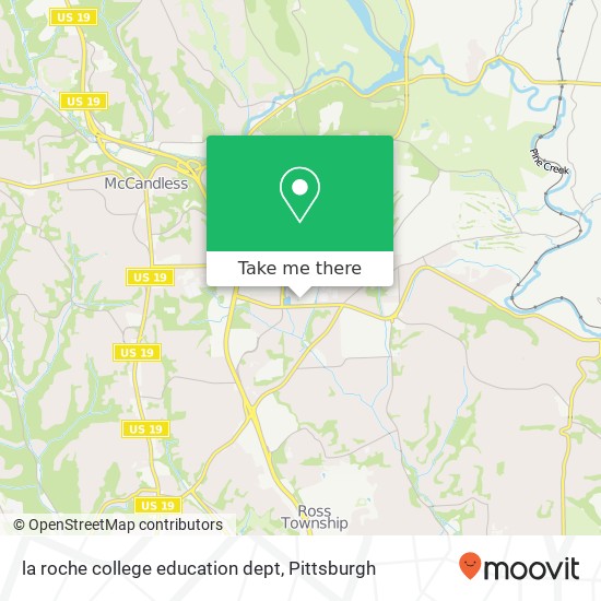 Mapa de la roche college education dept