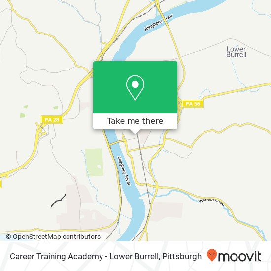 Career Training Academy - Lower Burrell map