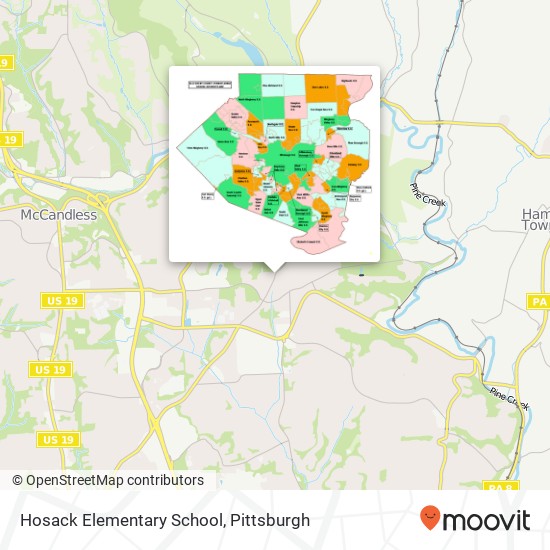 Mapa de Hosack Elementary School