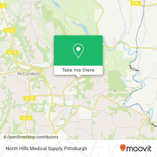 Mapa de North Hills Medical Supply