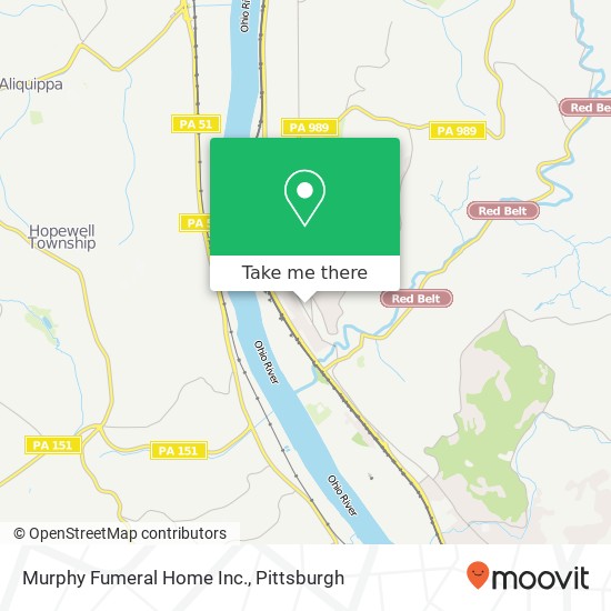 Mapa de Murphy Fumeral Home Inc.