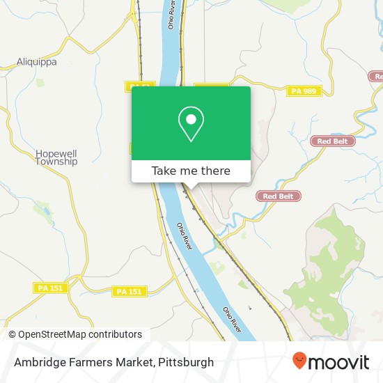 Mapa de Ambridge Farmers Market