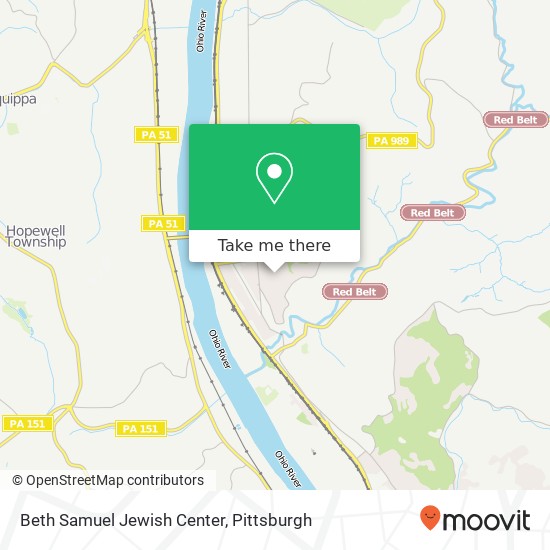 Mapa de Beth Samuel Jewish Center