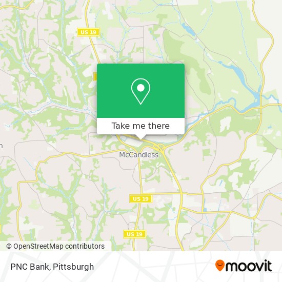 PNC Bank map