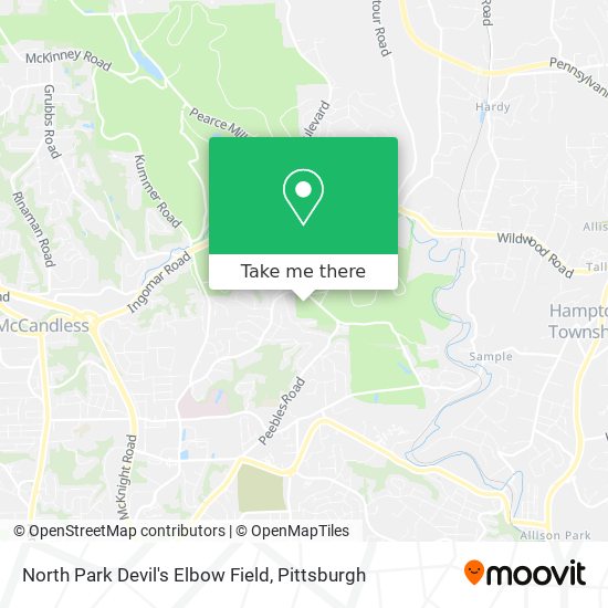 Mapa de North Park Devil's Elbow Field