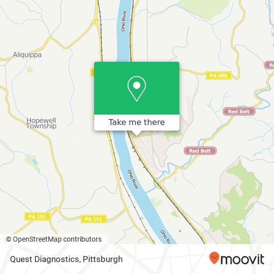 Quest Diagnostics map