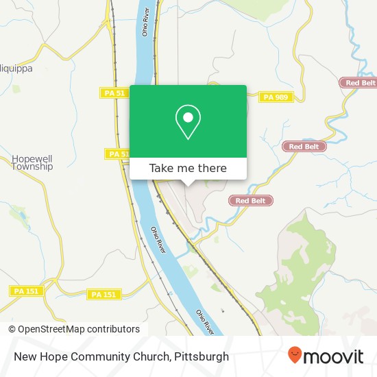 Mapa de New Hope Community Church