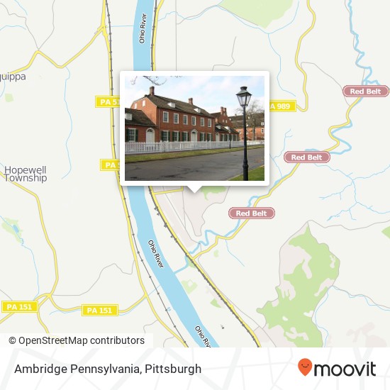 Ambridge Pennsylvania map