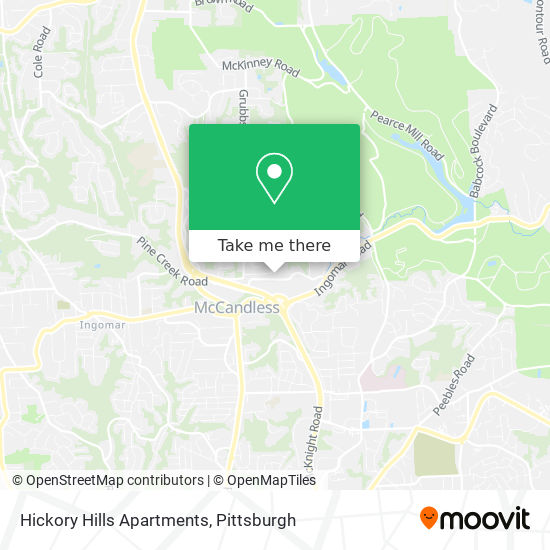 Hickory Hills Apartments map