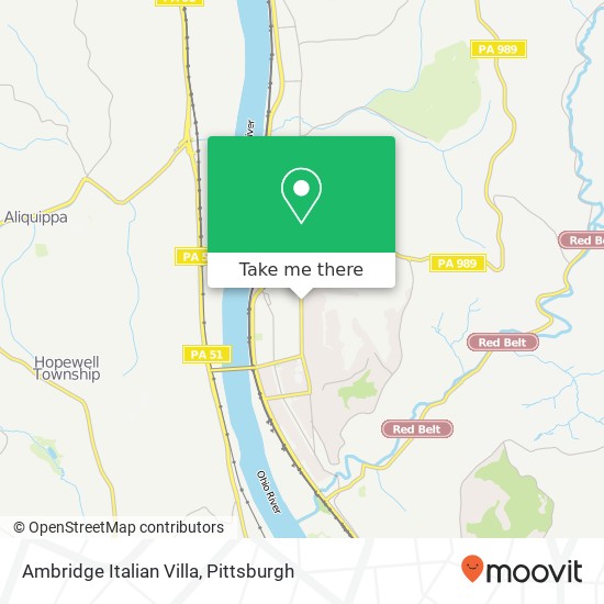 Mapa de Ambridge Italian Villa