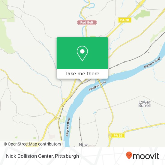 Mapa de Nick Collision Center