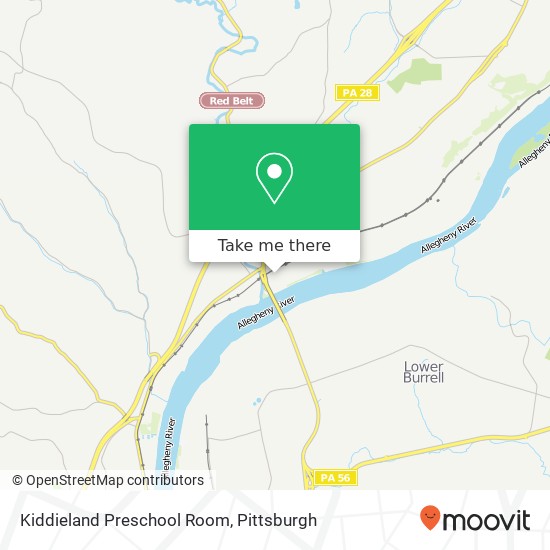 Mapa de Kiddieland Preschool Room